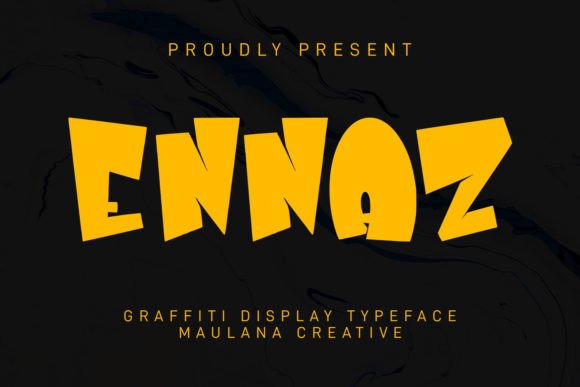 Ennaz Graffiti Font: A Bold Typeface for Handmade Products
