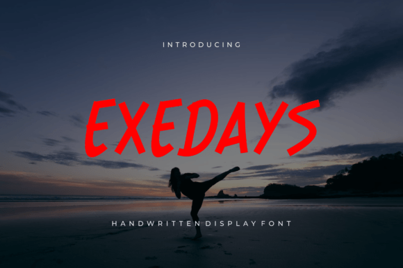 Exedays Font: A Playful Script for Marketing Visuals