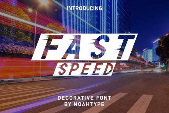 Fast Speed Font: A Decorative Typeface for Bold Editorial Design