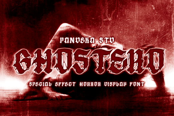 Ghostero: A Horror Metal Display Font for Bold Editorial Design