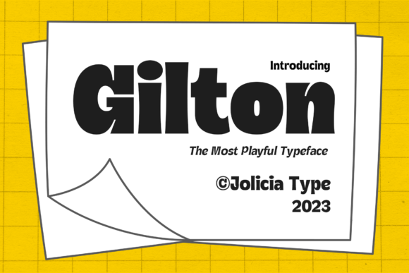 Gilton: A Retro Playful Sans Serif Display Font for Editorial Design