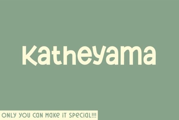 Katheyama: A Display Font for Editorial Design and Publishing
