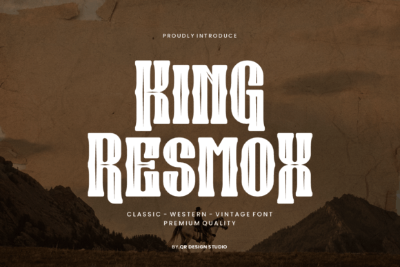 King Resmox: A Serif Display Font for Crafters and Makers