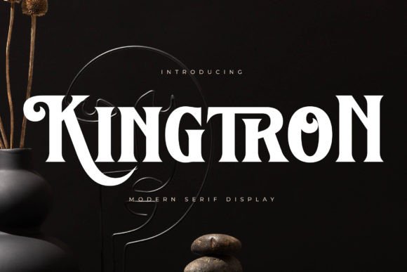Kingtron: A Modern Serif Display Font for Editorial Design