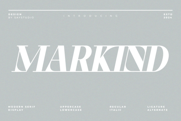 Markind Font: A Serif Typeface That Gives Your Brand a Polished Edge