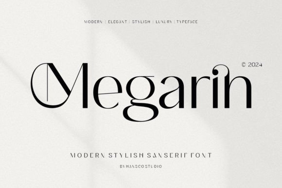 Megarin: A Display Serif Font for Editorial Storytelling