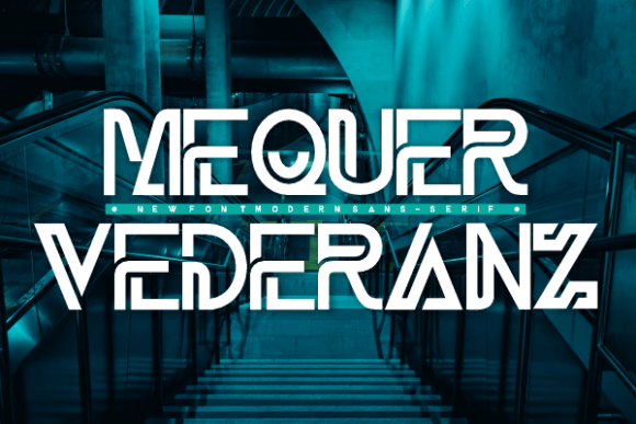 Mequer Vederanz: A Bold Sans Serif Font for Crafters and Makers