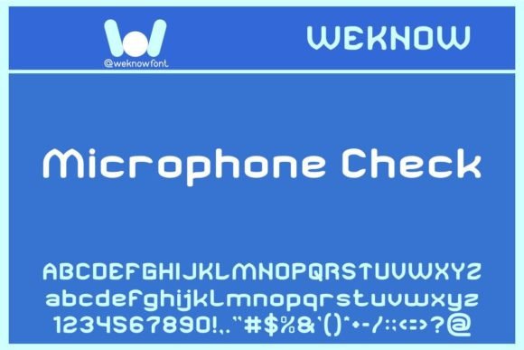 Microphone Check: A No-Nonsense Sans Serif Display Font for Branding