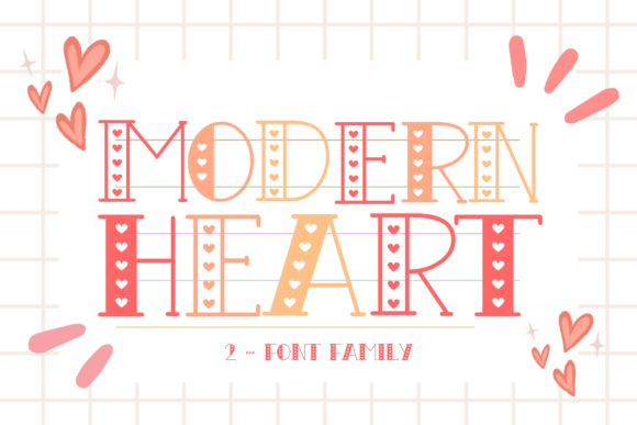 Modern Heart Font: A Playful Typeface for Editorial Design