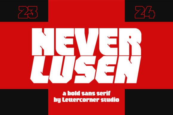 Neverlusen: A Bold Display Font for High-Impact Campaigns