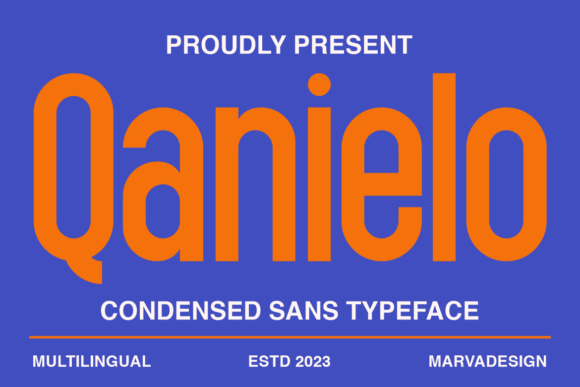 Qanielo Font: A Bold Display Typeface for Modern Campaigns