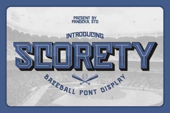 Scorety: A Bold Baseball Font for Branding Projects