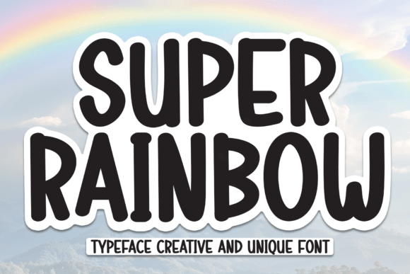 Super Rainbow: A Vibrant Font for Editorial Design