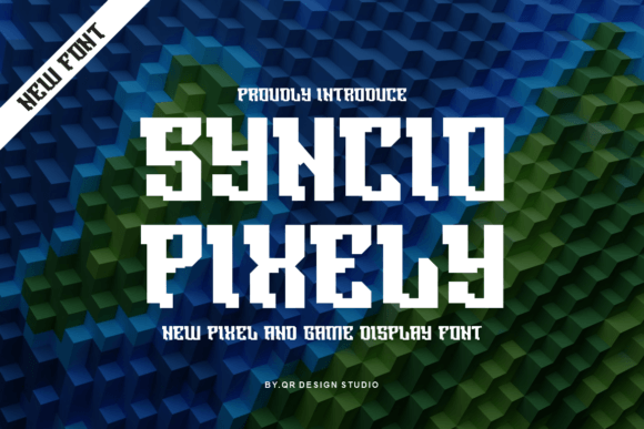Syncio Pixely: A Bold Display Typeface for Editorial Design and Publishing