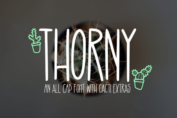 Thorny Font: A Spiky Display Typeface That Stands Out in Campaigns